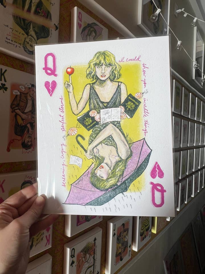 Taylor Swift Queen of Hearts Print for wholesale by Bri Bowers