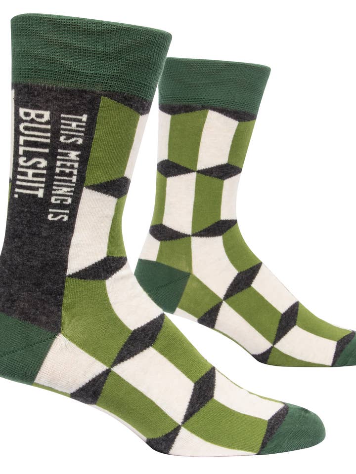 Men's Socks - Meeting Is Bulls*it for wholesale by Optoco