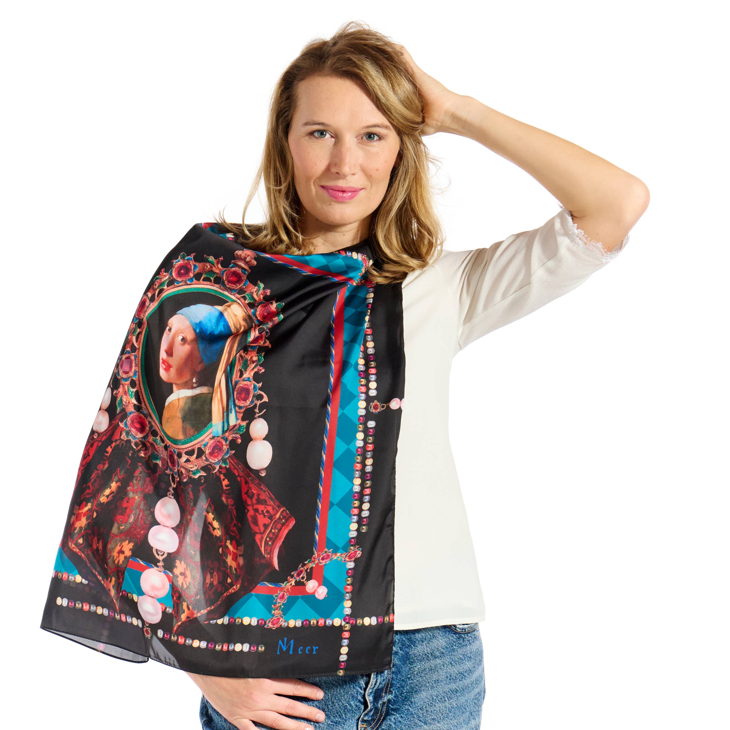 Ruban Rouge – wholesale Scarf – Women's – Girl with a Pearl Earring Scarf1