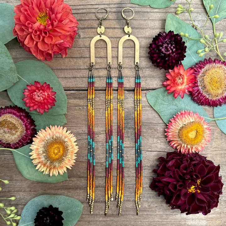 Boucles d'oreilles Harvest Coral pour la vente par Dancing Willow