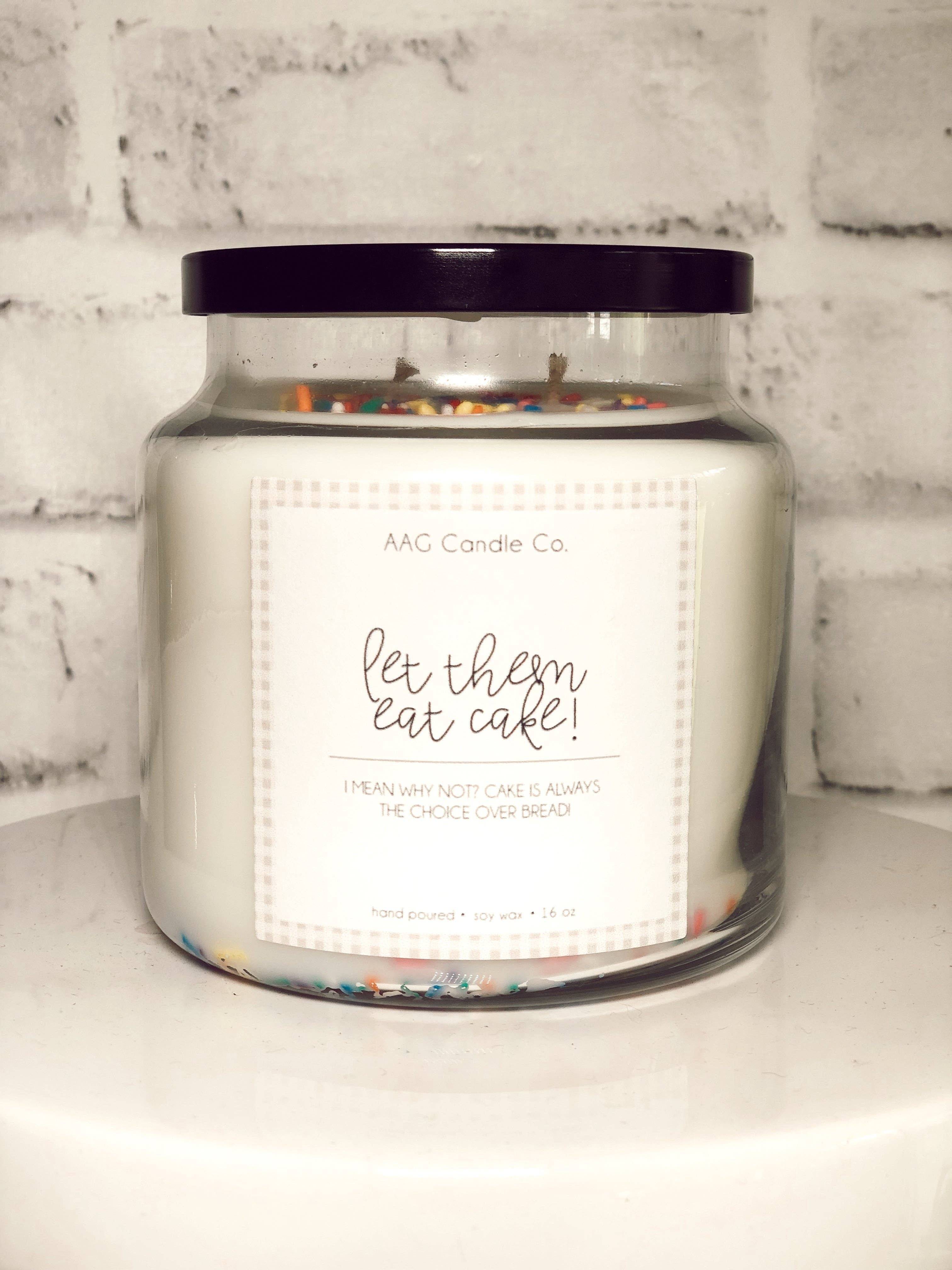 All About Grace Candle Co. - Wholesale Jar/Filled Candle - Let them eat Cake