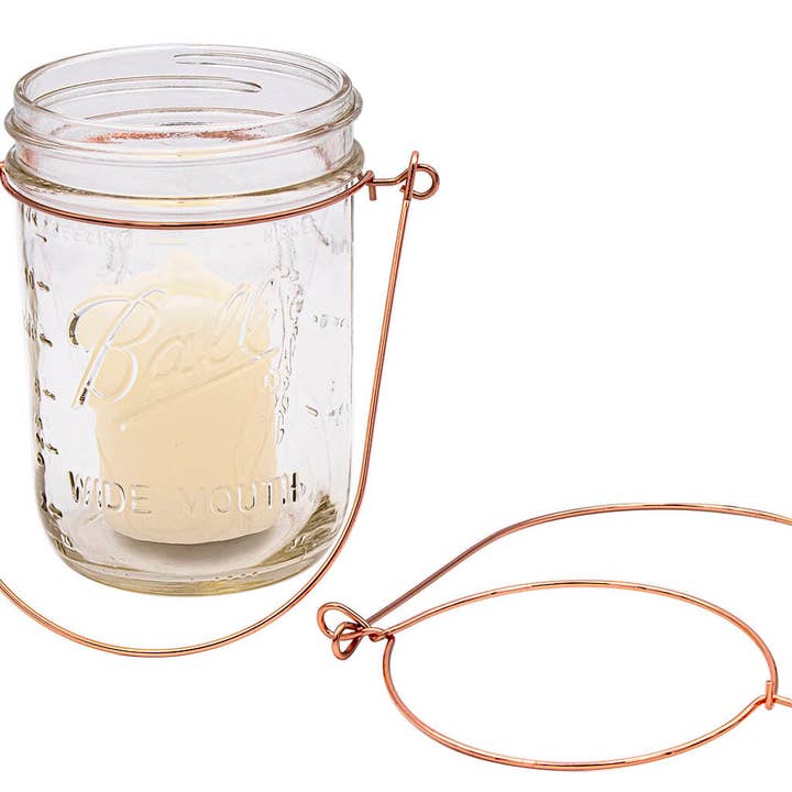 Mason Jar Lifestyle - Wholesale Jar - Copper Wire Handles for Mason Jars 6 Pack1