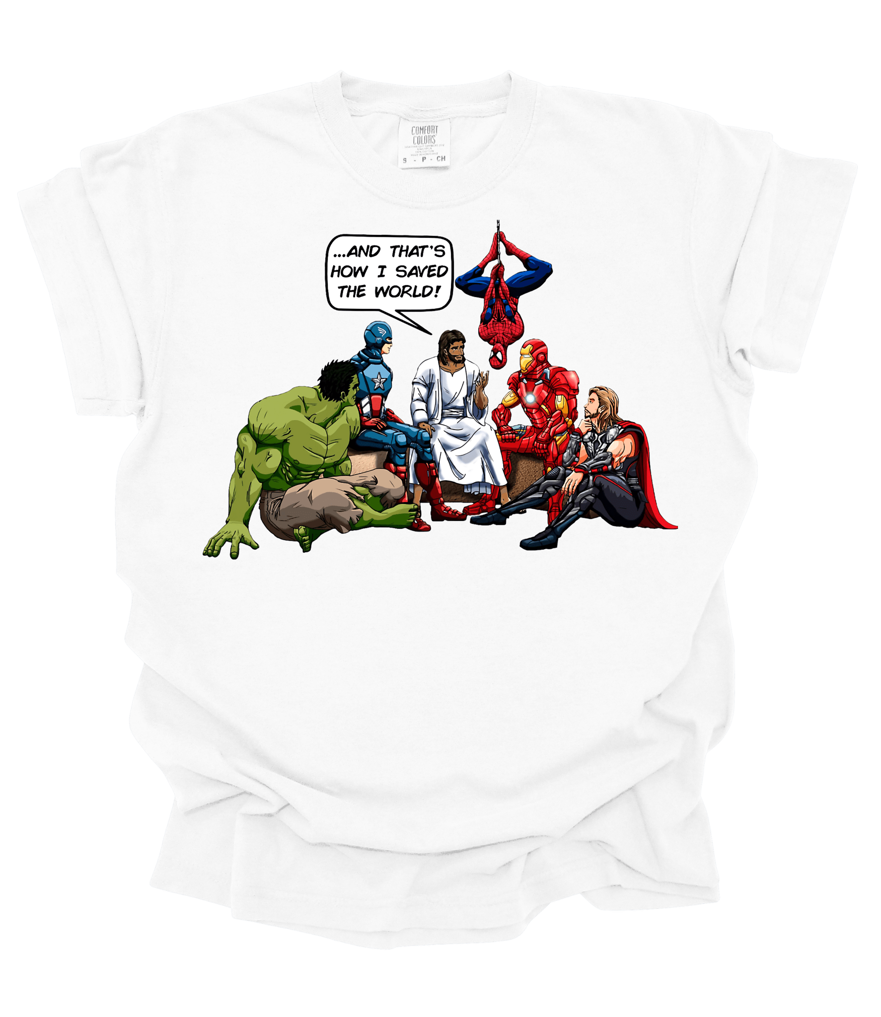 Made By Yen - Vendita all'ingrosso Maglietta serigrafata - Unisex - Come ha salvato il mondo | Maglietta unisex0