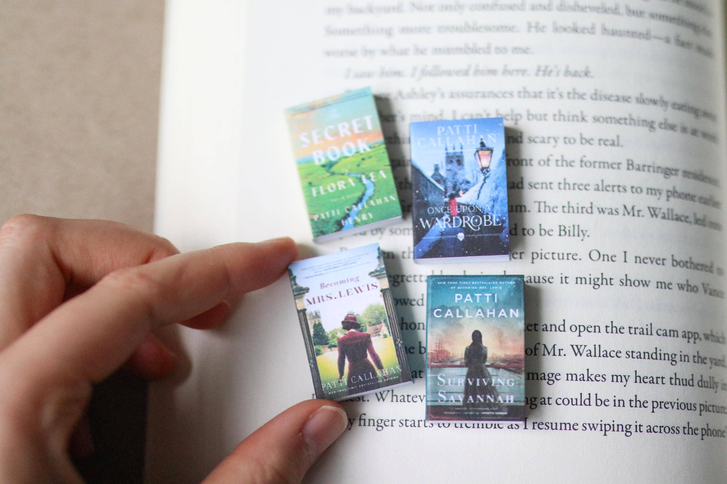 The Sticker Shop – wholesale Dekorativ statyett – Handgjorda MINI Patti Callahan Henry-böcker (set med 4 miniböcker)1