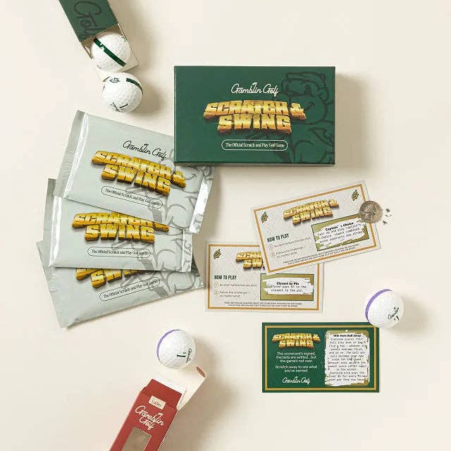 Gamblin' Golf - Wholesale Card Game - Scratch & Swing™ Scratch Off Golf Game (3 PACK)3