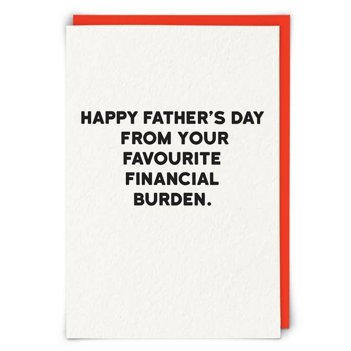 Biglietto di auguri con oneri finanziari per la vendita all'ingrosso da parte di Redback Cards UK