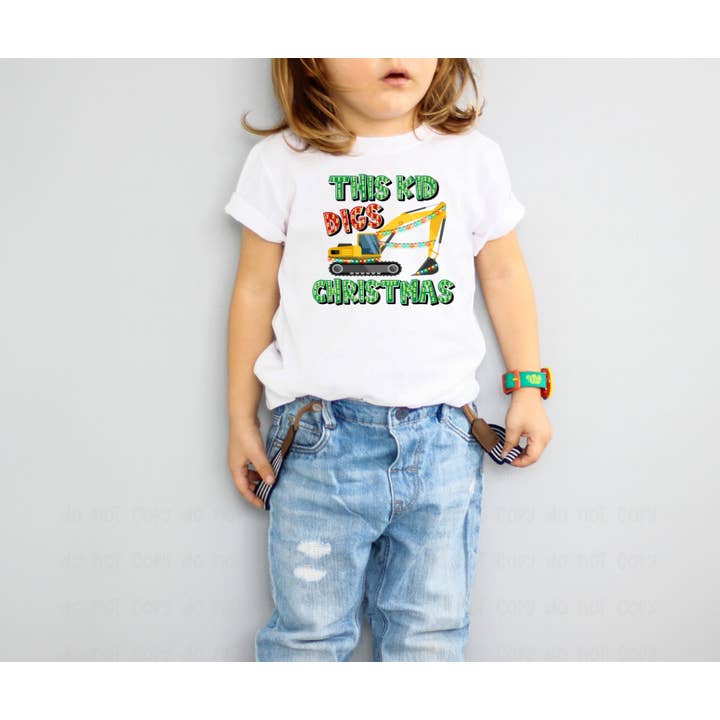 This Kid Digs Christmas TRANSFER for wholesale by Sassy and Sublime