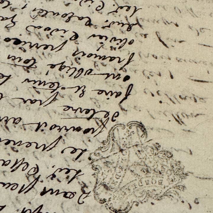 Monahan Papers – wholesale Decorative tabletop object – Antique 1763 French Documents - 262 Years Old 3