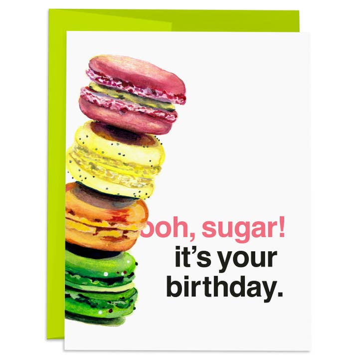 Carte d'anniversaire Macaron pour la vente par J6R6