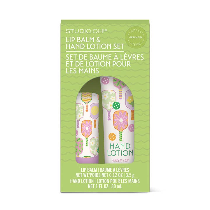 Studio Oh! - Wholesale Lip Balm Set - Pickleball Rally Lip Balm & Hand Lotion Set0