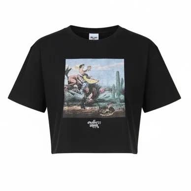 Cactus Kickback Crop T for wholesale by Graffiti Wear Clothing