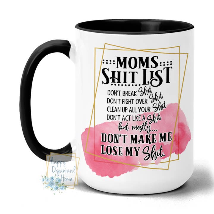 Liste des merdes de maman pour la vente par Happy Organized Home