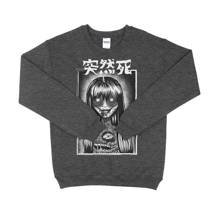 Upperground Tense – wholesale Sweatshirt med tryck - Unisex – Japansk skräck Manga Unisex-tröja
