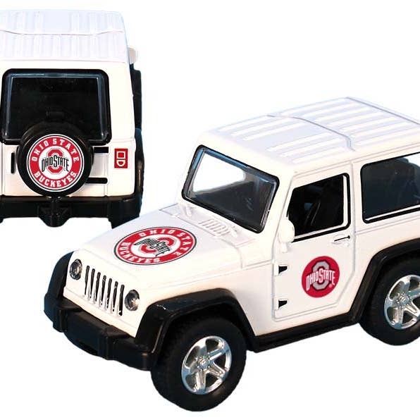 Ohio State Buckeyes Toy Truck Atv Pull Back Wht 12Dp for wholesale by Jenkins Enterprises