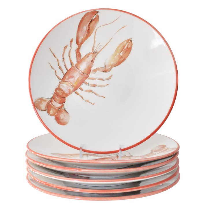 Lobster Dinner Plates - Set of 6 for wholesale by Abbiamo Tutto