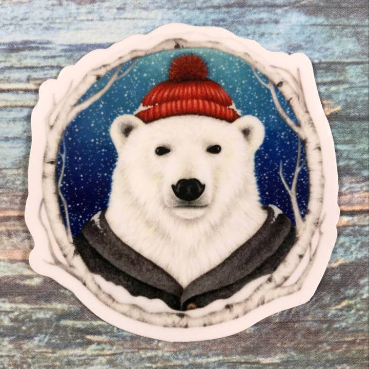 Abundance Illustration - Wholesale Sticker - Polar bear sticker