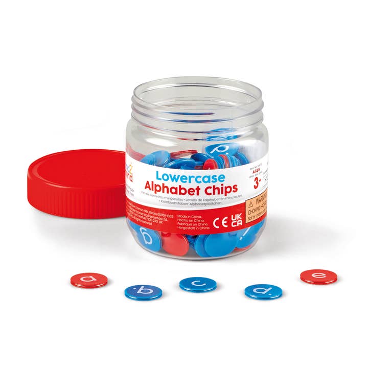 Chips alphabétiques magnétiques en minuscules, ensemble de 6 pour la vente par Learning Resources