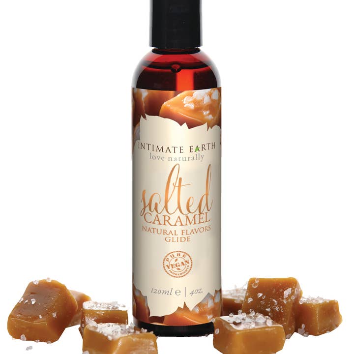 Salted Caramel Natural Flavors Glide for wholesale by Intimate Earth