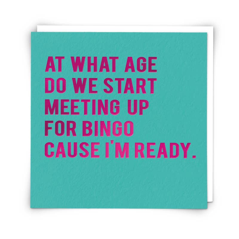 Redback Cards UK - Vendita all'ingrosso Biglietti di auguri generici - Biglietto di Auguri per Bingo