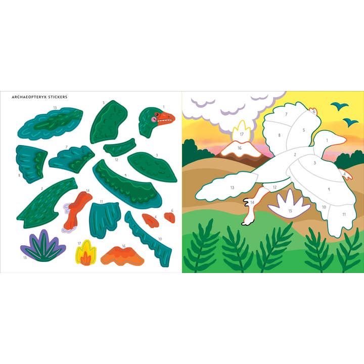 Peter Pauper Press - Wholesale Sticker - Kids & Baby - My First Color-by-Sticker Book -- Dinosaurs3