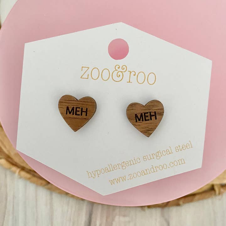 zoo&roo - Wholesale Jewelry Set - Set of 36 Conversation Heart Studs | Valentines Day earrings15