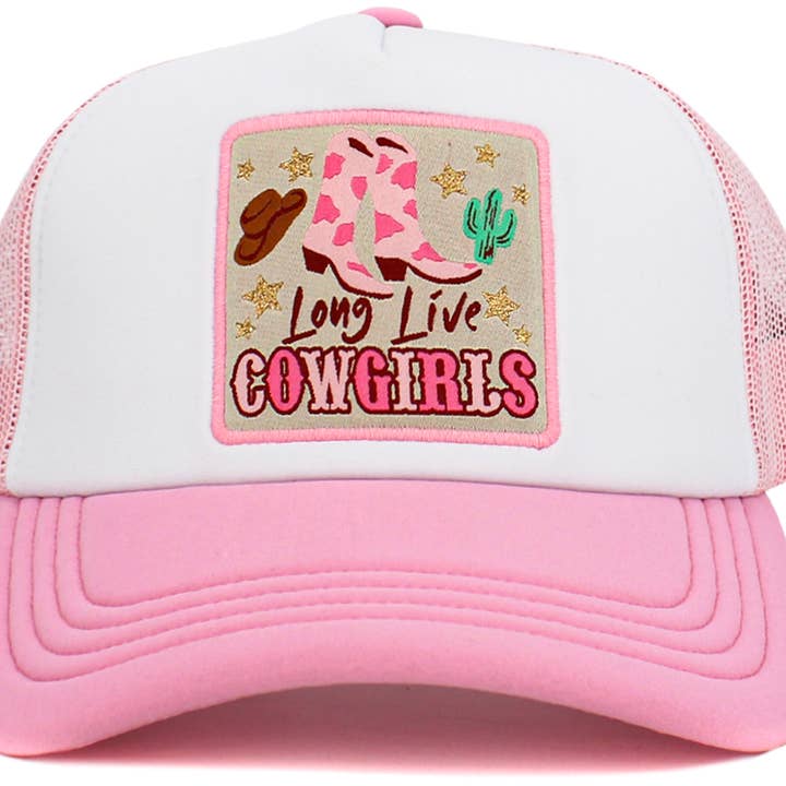 KBETHOS - Wholesale Truckerpet - Dames - Long Live Cowgirls Meshback balpet9