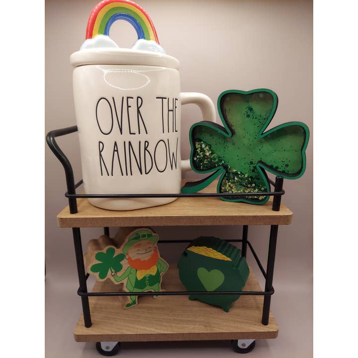 Crafty Wood Studios - Vendita all'ingrosso Decorazioni da tavolo - Segno Shamrock Shaker, decorazione del giorno di San Patrizio