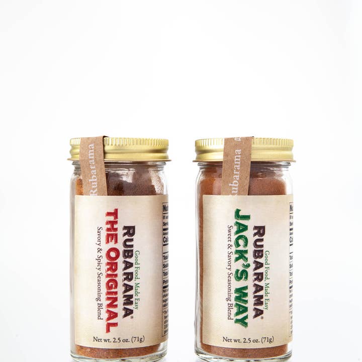 Rubarama Dry Rub i gavesæt i muslintaske for engroshandel hos Rubarama