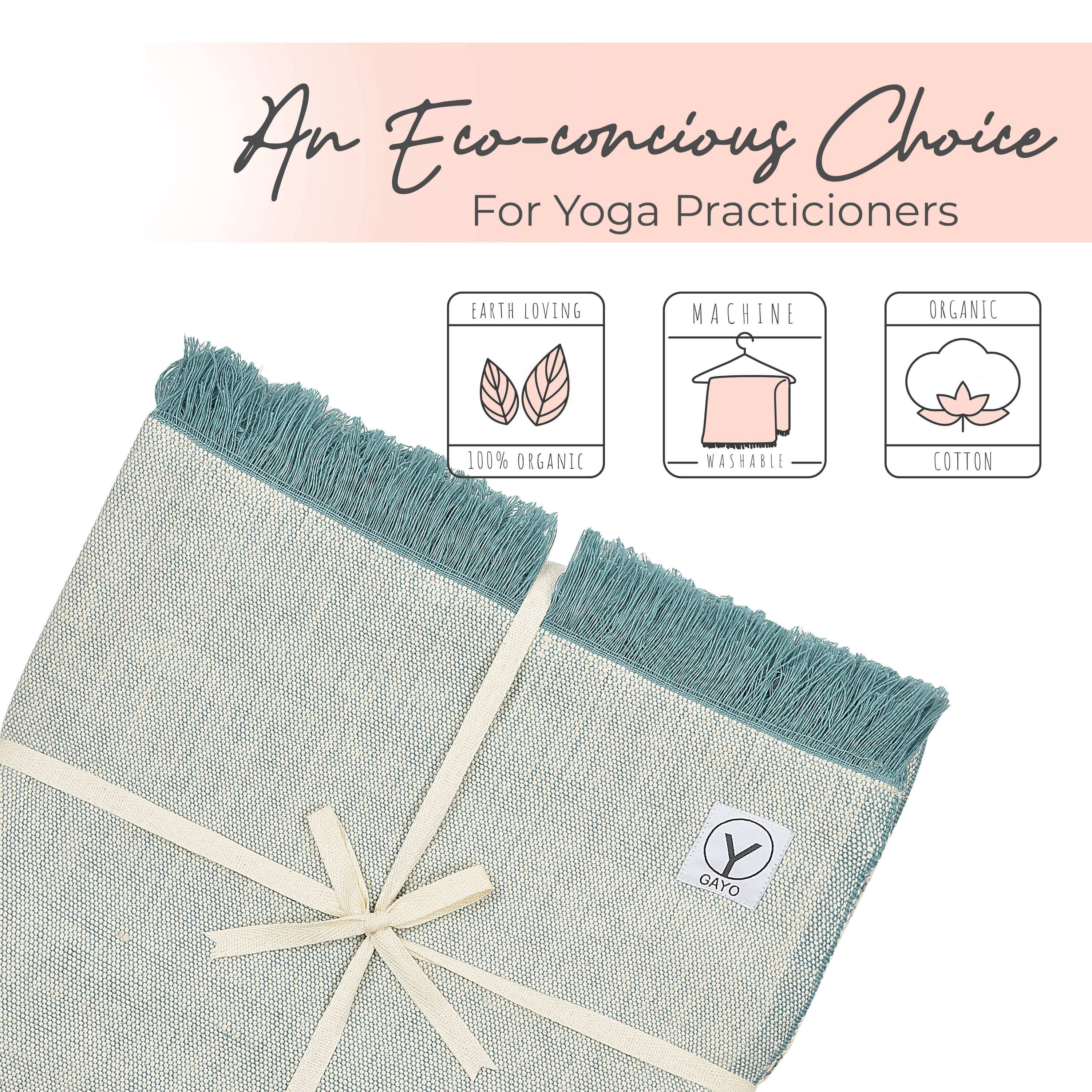 YO GAYO - Wholesale Yoga Blanket - Organic Cotton Yoga Blanket2