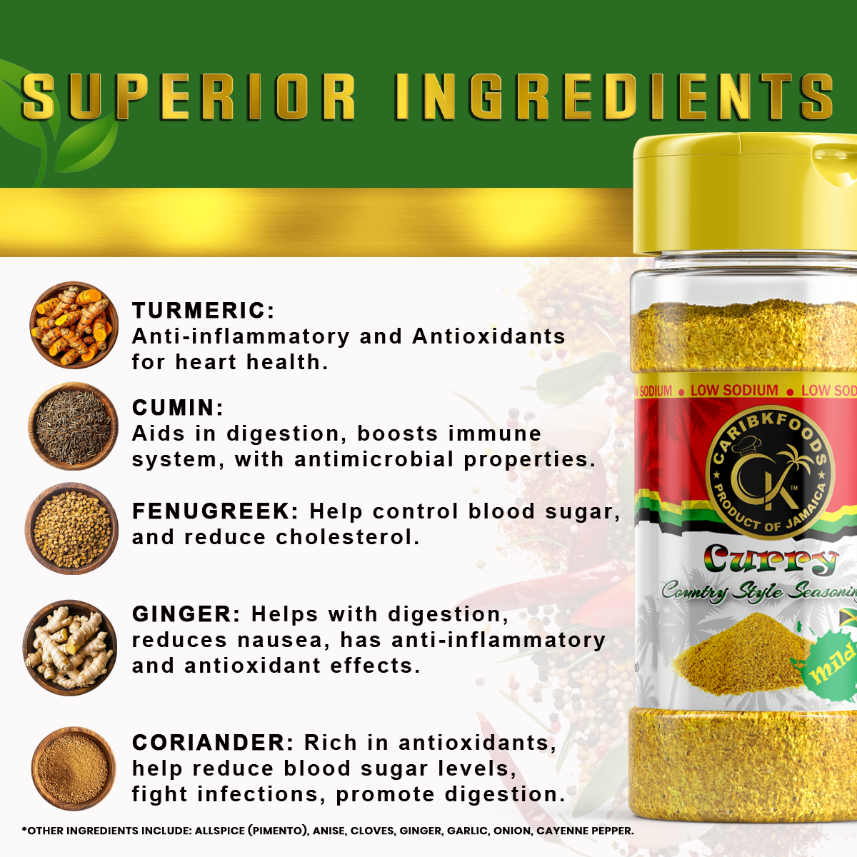 Caribbean Kitchen Foods - Wholesale Dried Spice Mix - Caribbean Kitchen Kosher Mild Curry7