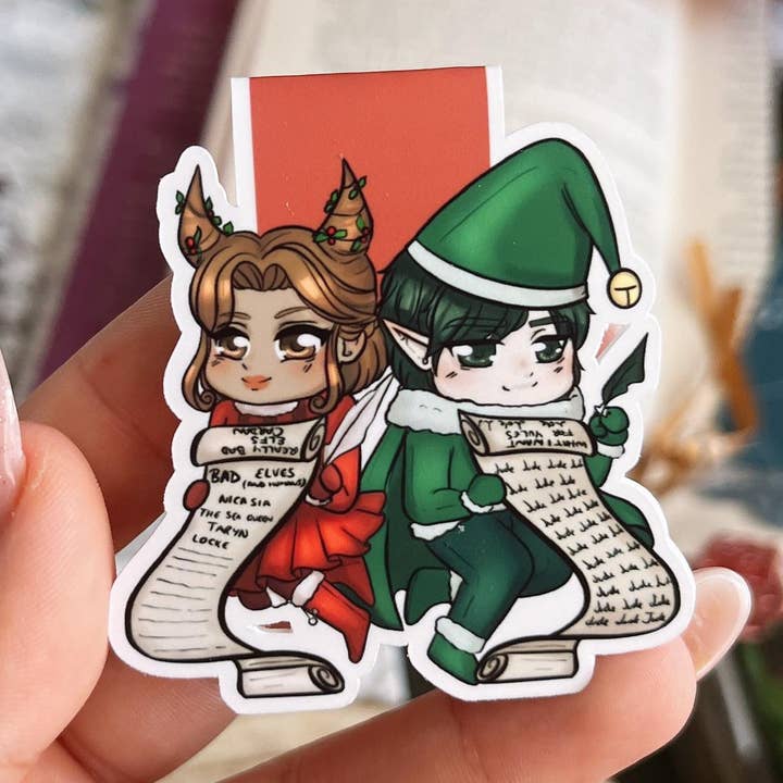 Marcapáginas Navideño Jude Y Cardan. for wholesale by Alsace’s Art