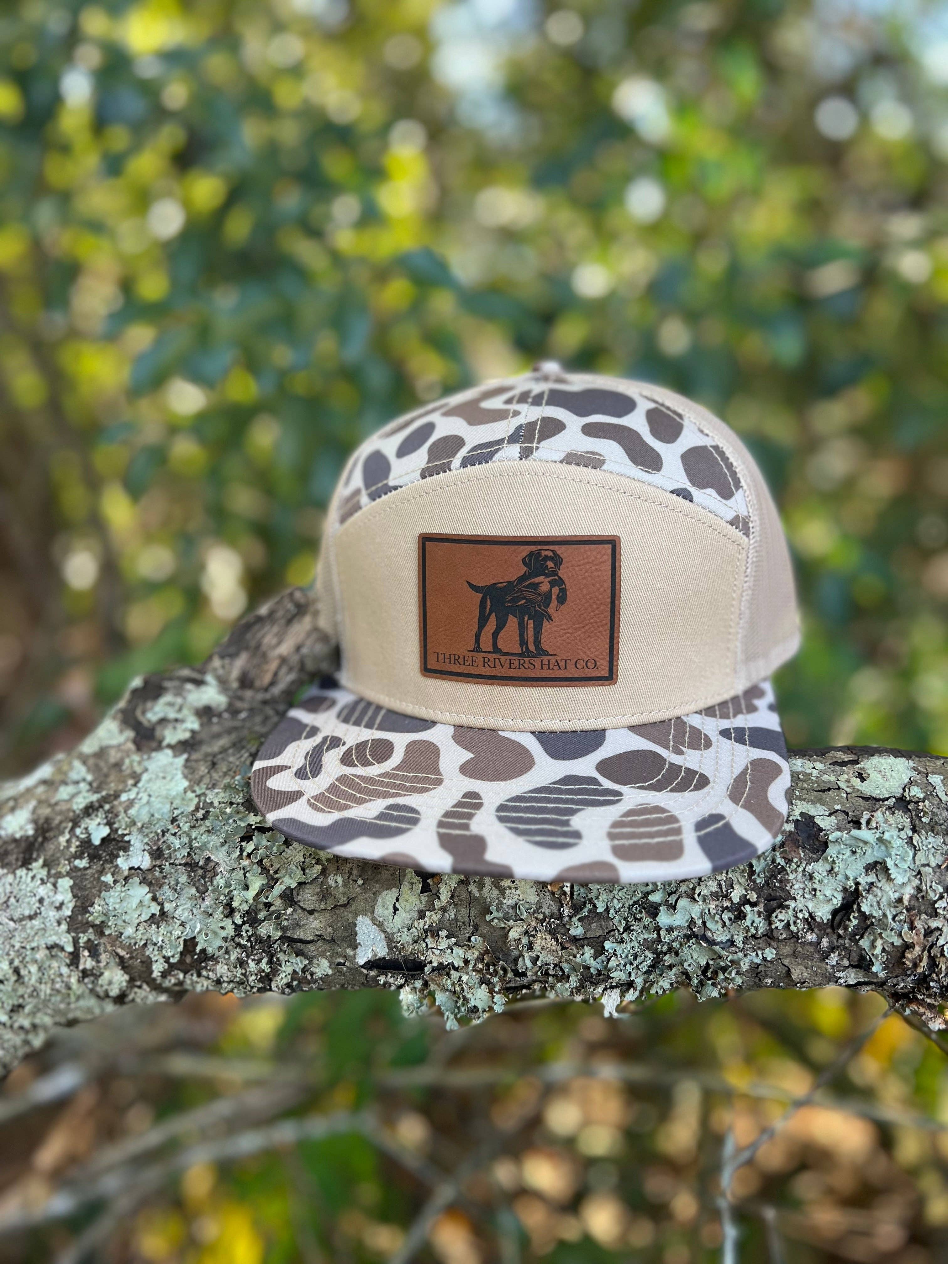 Three Rivers Hat Co. - Wholesale Flat Brim Cap - Unisex - Duck Dog - “Old’s Cool” Camo Flatbill Snapback - Lost Hat Co.3