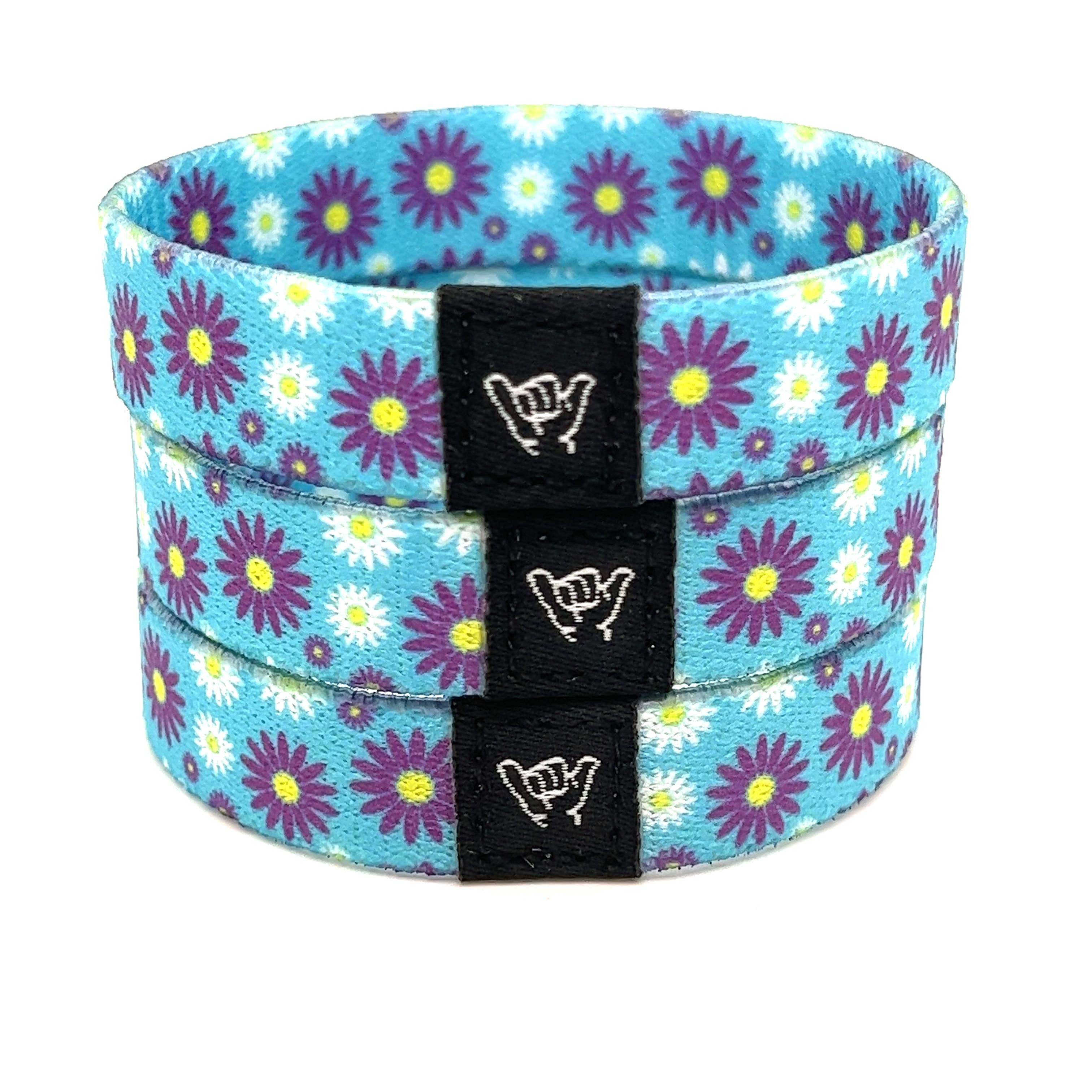 Hang Loose Bands - Wholesale Woven/Braided Bracelet - Flower Power Wristband Bracelet0