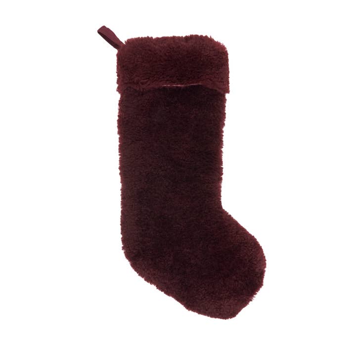 Saro Lifestyle - Wholesale Holiday Stocking - Cozy Delight Lamb Fur Stocking9