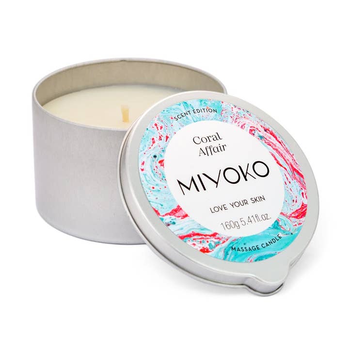 Bougie de massage Coral Affair pour la vente par Miyoko