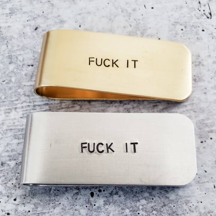 Clip de dinero FUCK IT para venta al por mayor de Salt and Sparkle