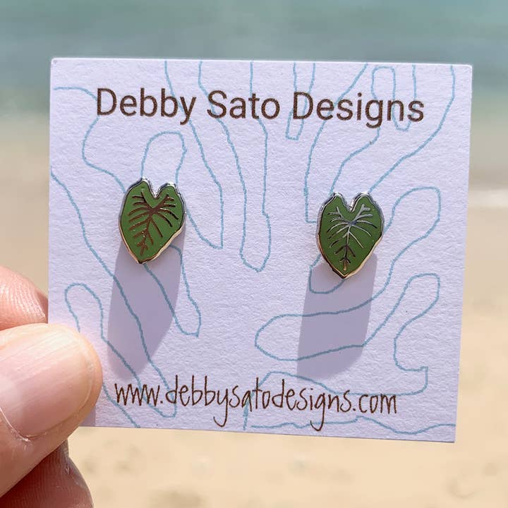 Kalo Stud Enamel Earrings for wholesale by Debby Sato Designs