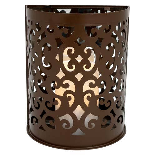 Flipo Group, Ltd. – wholesale Sconce – Etched Montrose Sconce with Flameless Candle0