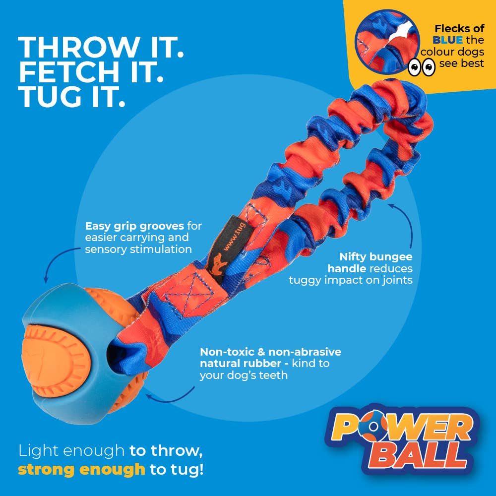 Tug-E-Nuff – wholesale Pet fetch ball – Dog – Pocket PowerBall Bungee Tug | Fetch Dog Toys | Tug-E-Nuff2