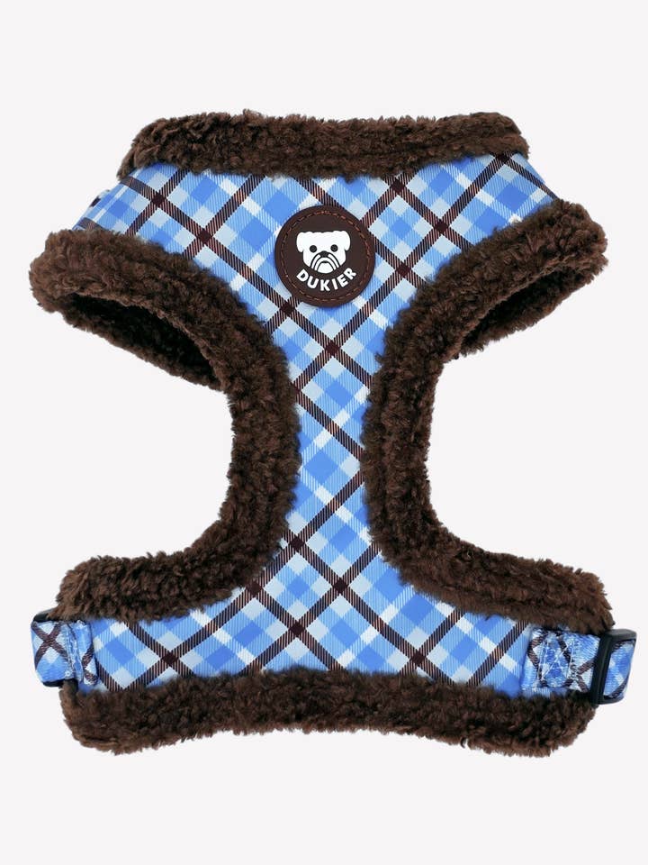 ARNES AJUSTABLE PARA PERRO TARTÁN BLUE MOCCA para venta al por mayor de Dukier