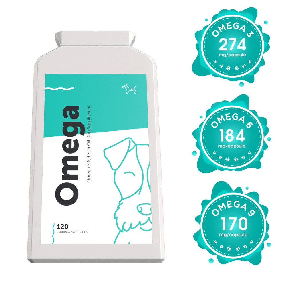 Dog's Lounge - Wholesale Pet Supplement - Dog - OMEGA – Omega 3, 6, 9 Fish Oil Complex for Dogs and Puppies6