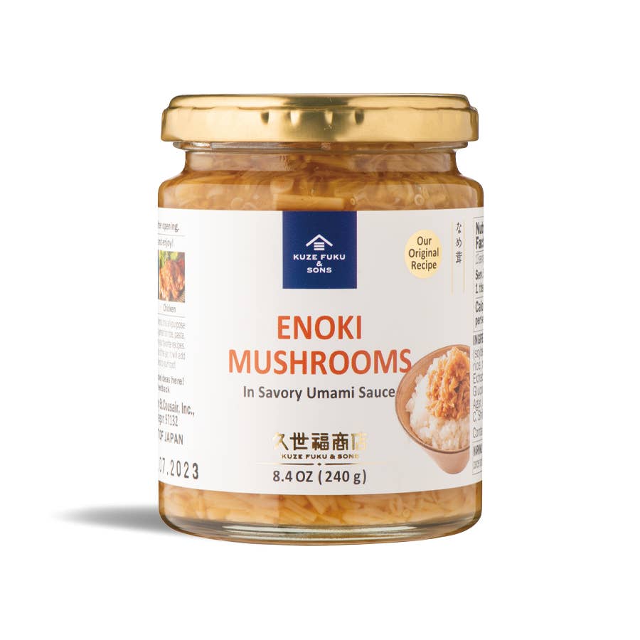 Kuze Fuku & Sons - Wholesale Sauce - ENOKI MUSHROOMS IN SAVORY UMAMI SAUCE