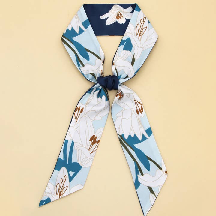 ACCITY - Wholesale Scarf - Women's - FLORAL PRINT SCARF FASHION SILKSCARVES _CWASC0063