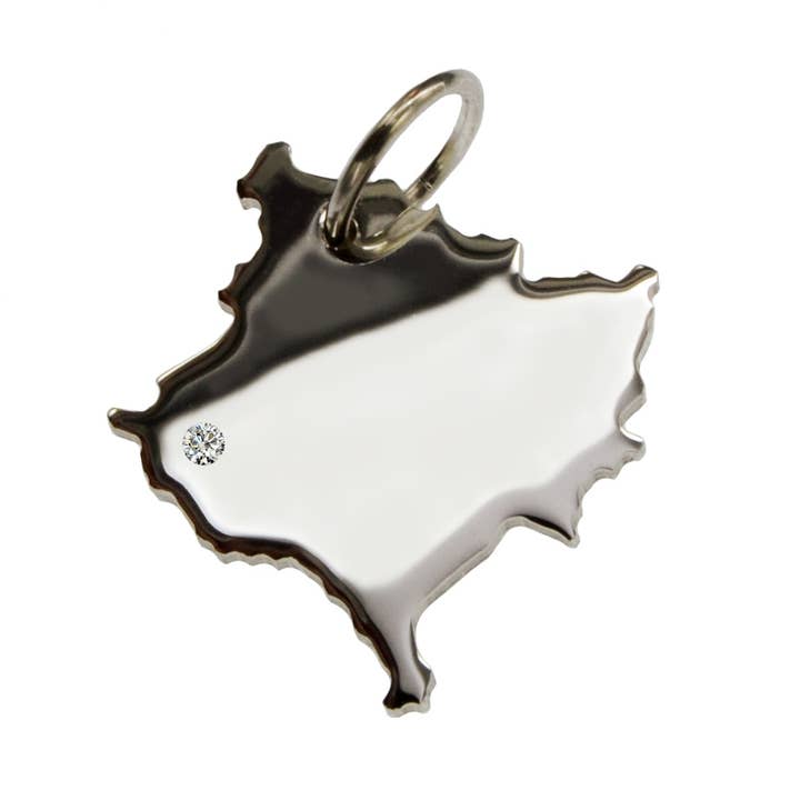 Kosovo-hanger met een briljante 0.015ct op je voor wholesale door S.W.w. Schmuckwaren GmbH