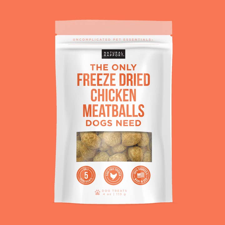 Natural Rapport - Wholesale Pet Food - Dog - The Only Freeze Dried Chicken Meatballs Dogs Need0