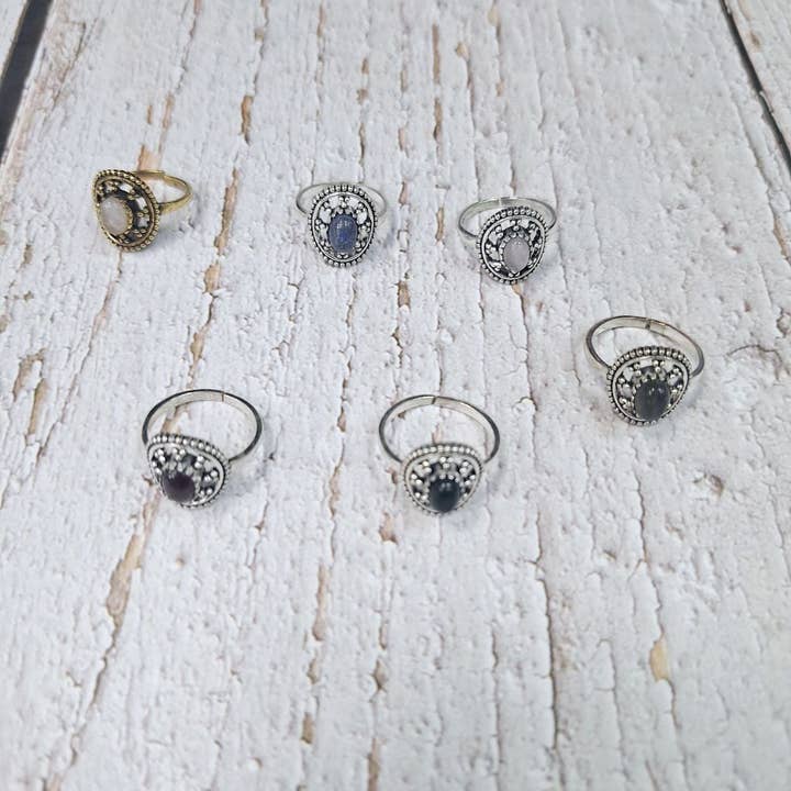 Hecho a mano - Wholesale Single Stone/Solitaire Ring - Assortment of rings8