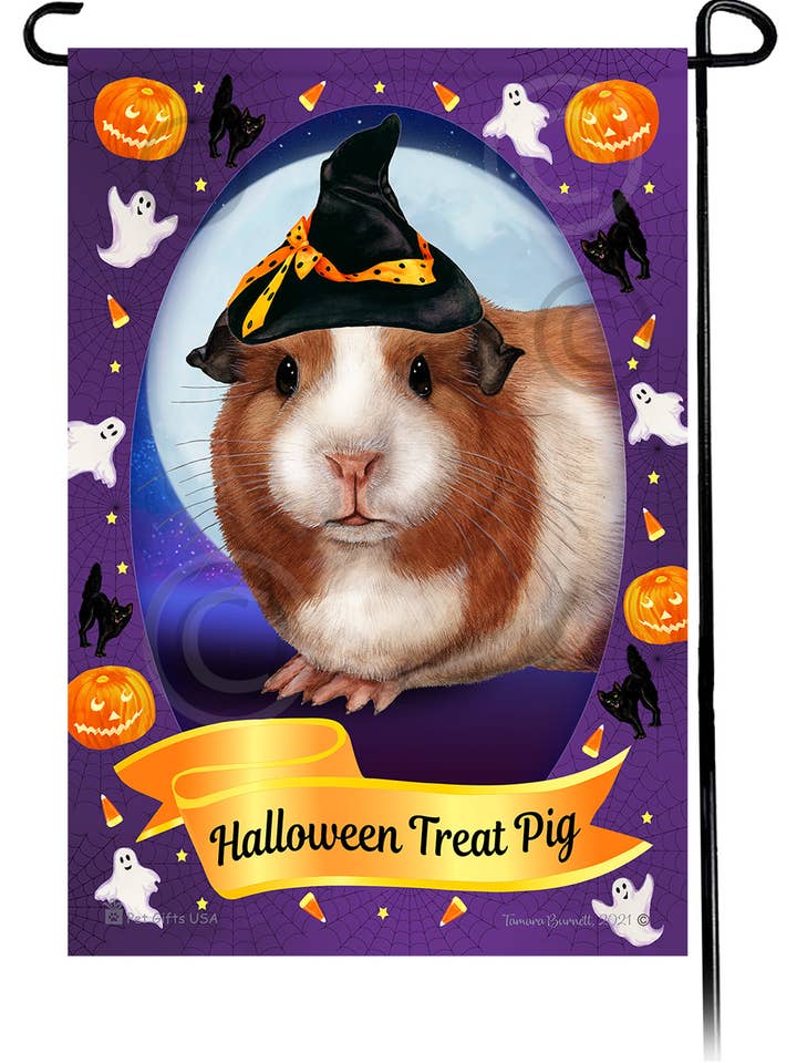 Amerikansk marsvin - Halloween Howls Haveflag for engroshandel hos Pet Gifts USA, LLC