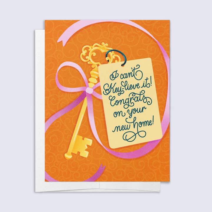 I Can't Key-Lieve It Card for wholesale by Palindrome Art