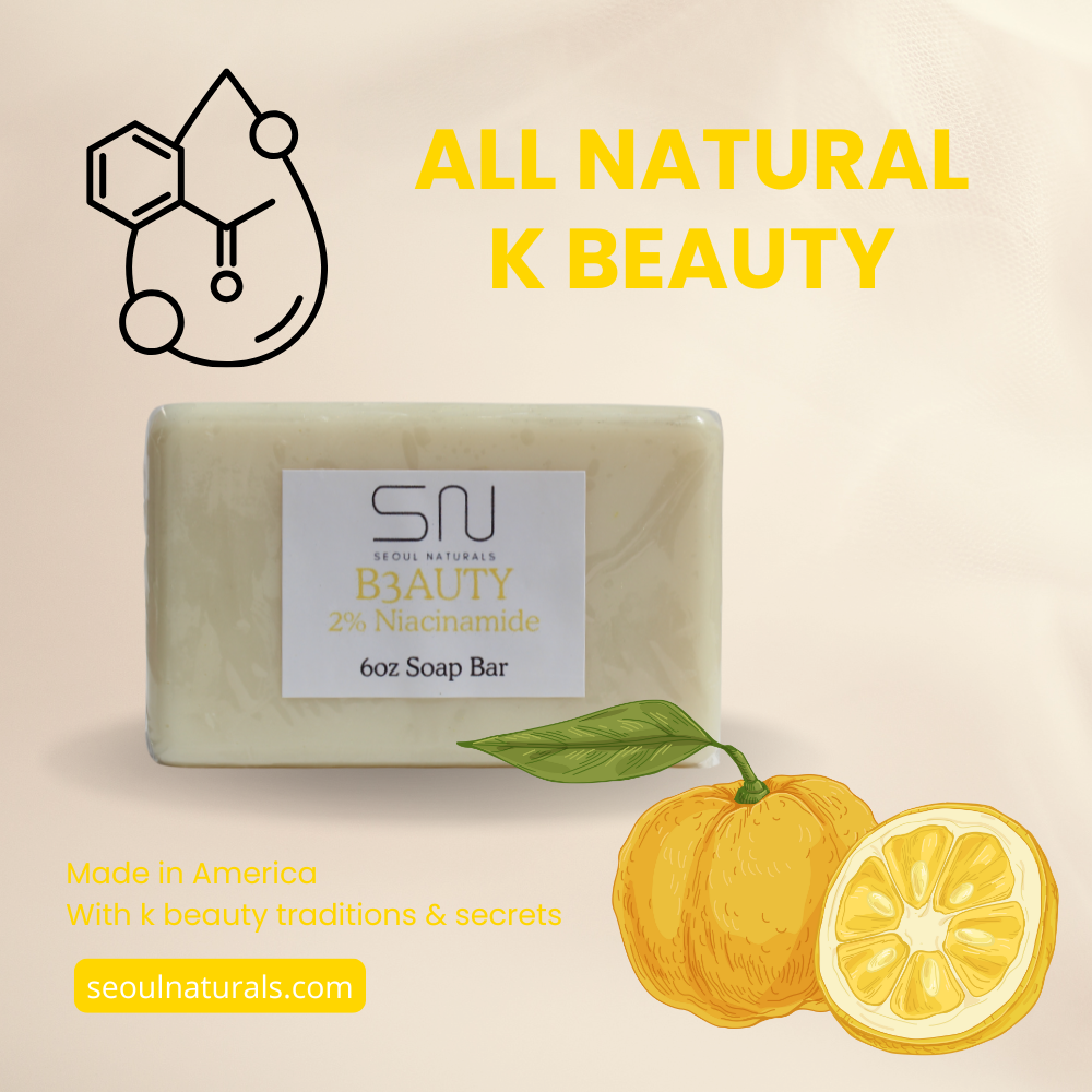 Seoul Naturals - Wholesale Bar Soap - Niacinamide Soap, K Beauty - Wholesale2