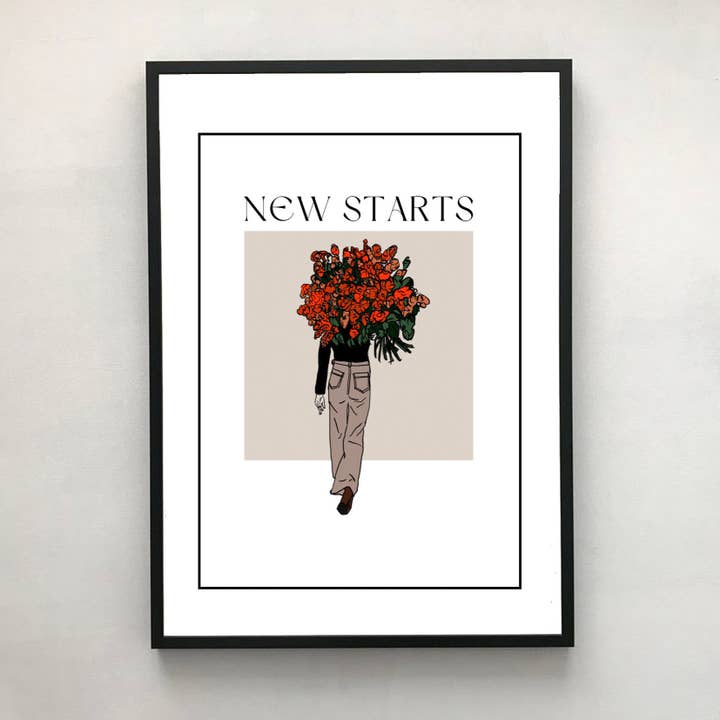 Nouveaux Départs Impression d'Art A3 pour la vente par STETCH